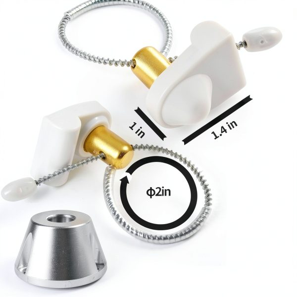 50 Pcs Wine Security Tags, EAS 58Khz Retail Anti-Theft System Retractable Strap for Wine Bottle Anti-Theft Lock Security Wine Bottle Tags Retail Anti-Theft Equipment Accessories (White)-3