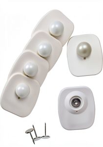 Lontano Anti Theft Retail Tag EAS 8.2MHz Hard Tag 100 Pack White-0