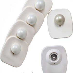Lontano Anti Theft Retail Tag EAS 8.2MHz Hard Tag 100 Pack White-0