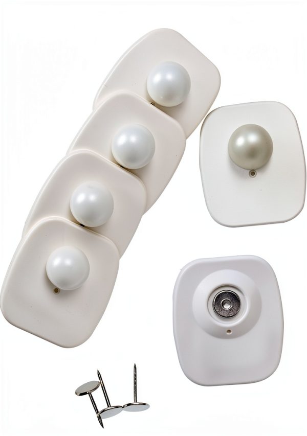 Lontano Anti Theft Retail Tag EAS 8.2MHz Hard Tag 100 Pack White-0