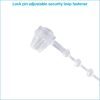 SSWBasics 5 inch Clear Manual Security Loop Tagging Fasteners - Pack of 1000- Clear Durable-2