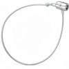 SSWBasics 5 inch Clear Manual Security Loop Tagging Fasteners - Pack of 1000- Clear Durable-0