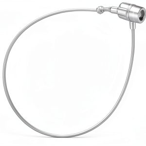 SSWBasics 5 inch Clear Manual Security Loop Tagging Fasteners - Pack of 1000- Clear Durable-0