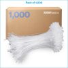 SSWBasics 5 inch Clear Manual Security Loop Tagging Fasteners - Pack of 1000- Clear Durable-5