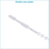 SSWBasics 5 inch Clear Manual Security Loop Tagging Fasteners - Pack of 1000- Clear Durable-1