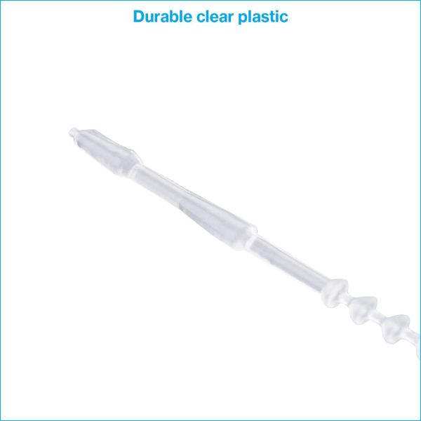 SSWBasics 5 inch Clear Manual Security Loop Tagging Fasteners - Pack of 1000- Clear Durable-1