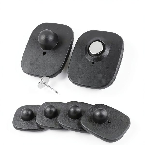 1000Pcs Security Tags with Pins 8.2MHz Hard Tag for Clothing(Black)-0